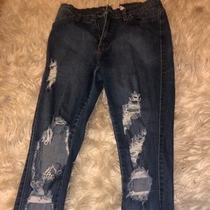 Fashion nova jeans size 7 in women’s ! WORN